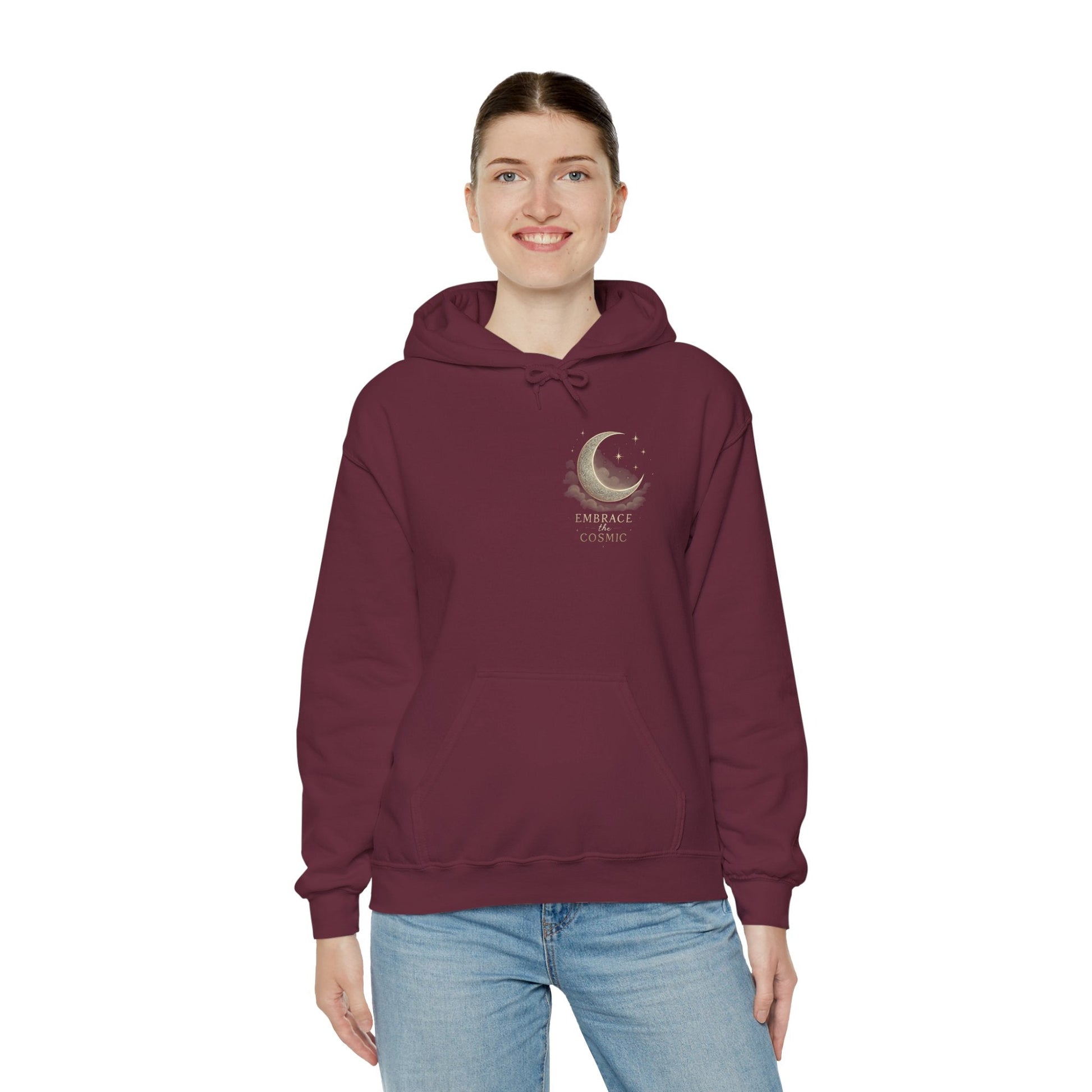 Space Embrace Hoodie Sweatshirt Printify