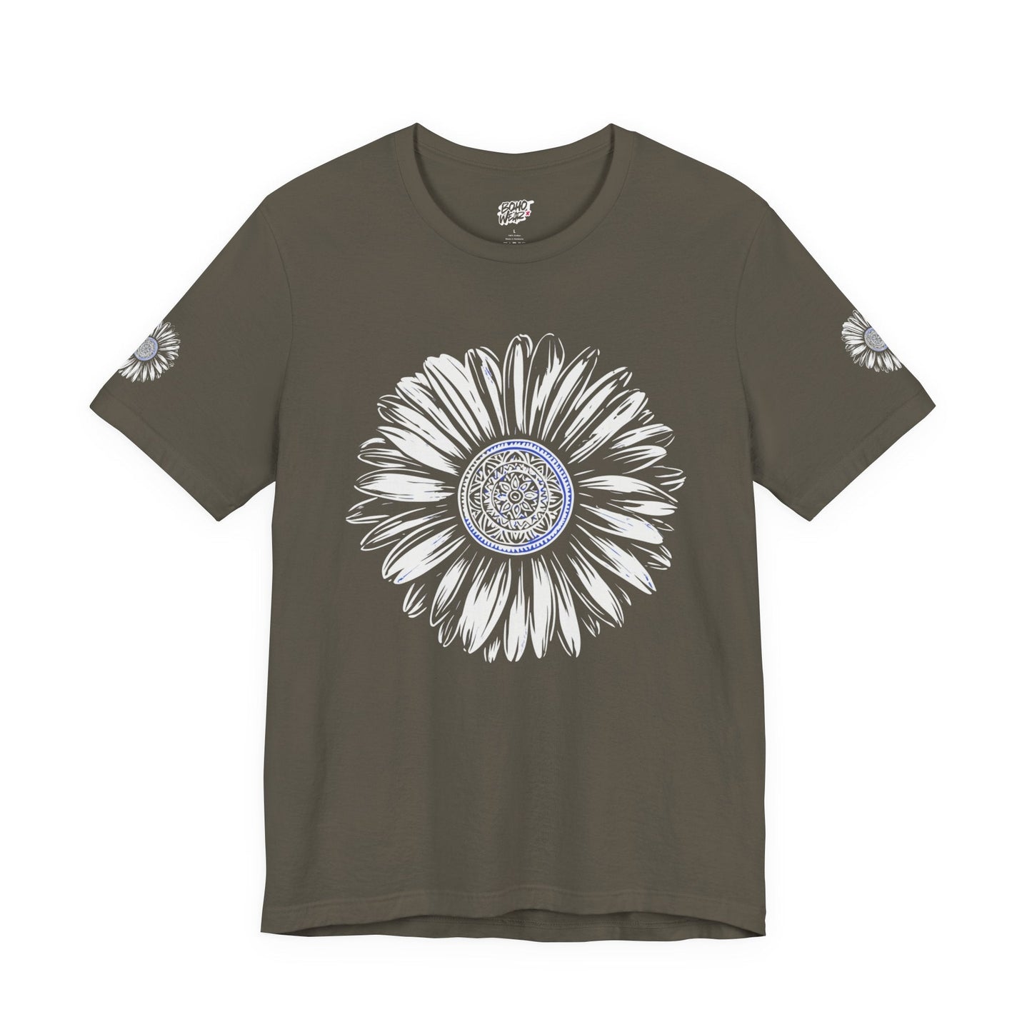 Boho Blue Mandala Tee Printify