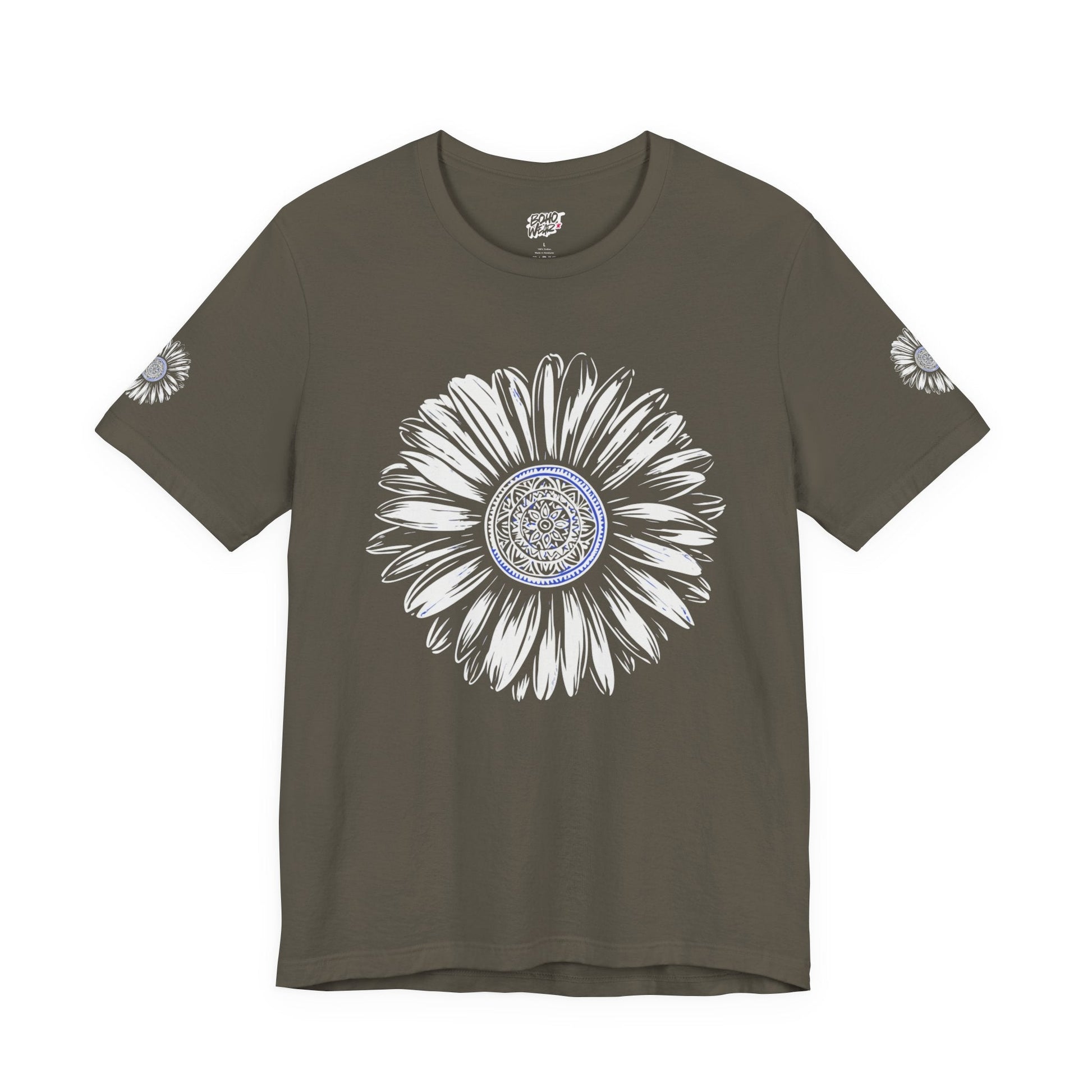 Boho Blue Mandala Tee Printify
