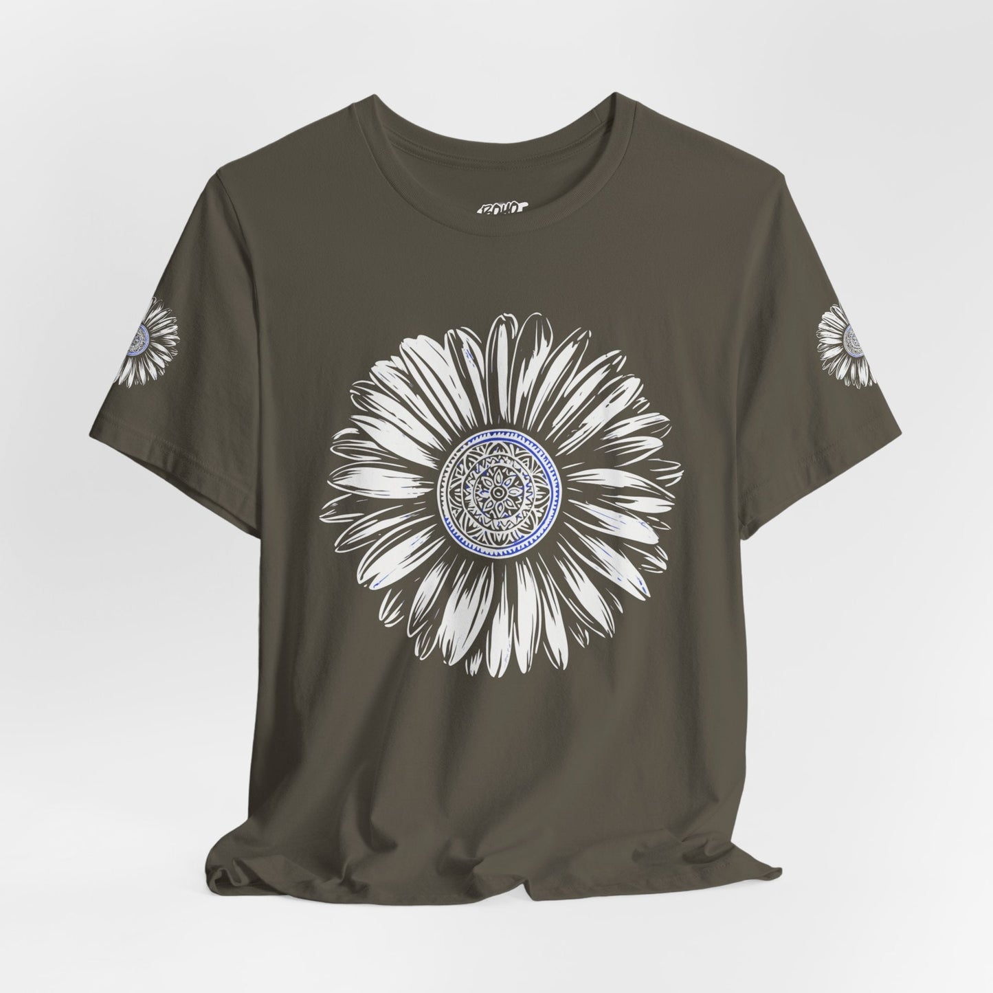 Boho Blue Mandala Tee Printify