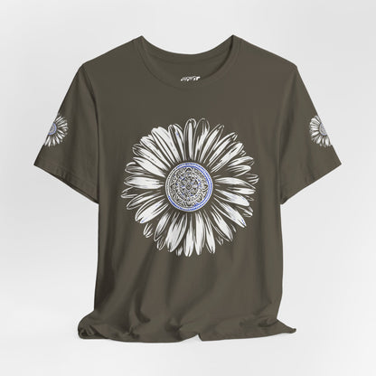 Boho Blue Mandala Tee Printify