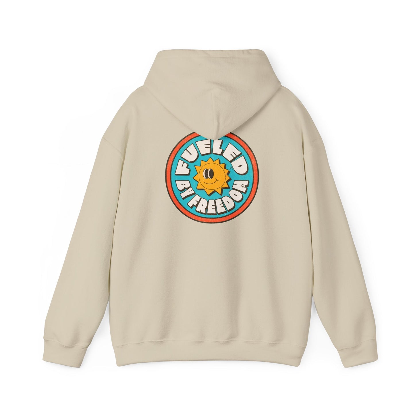 Hooded Sweatshirt Fueled by Freedom Boho Wear