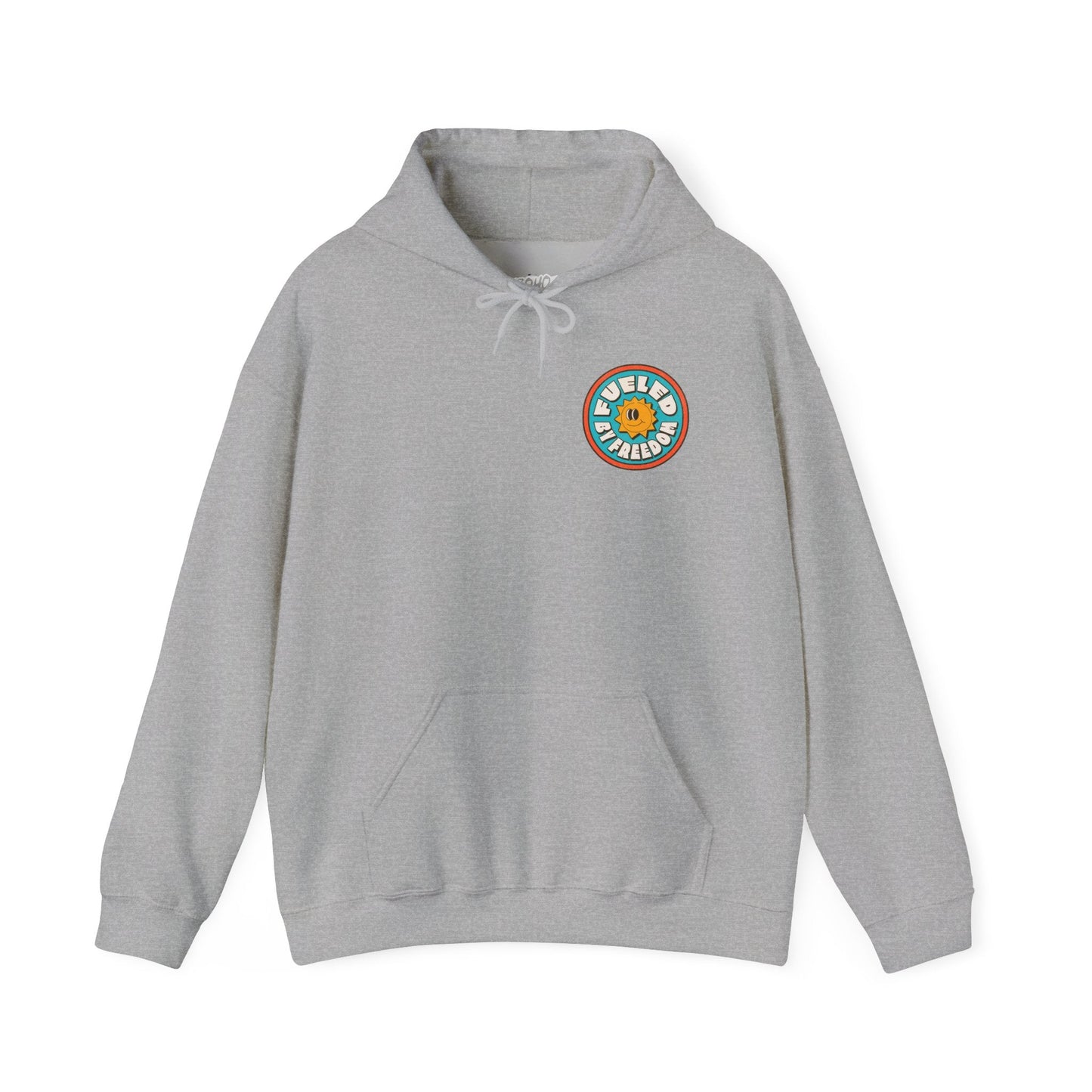 Hooded Sweatshirt Fueled by Freedom Boho Wear