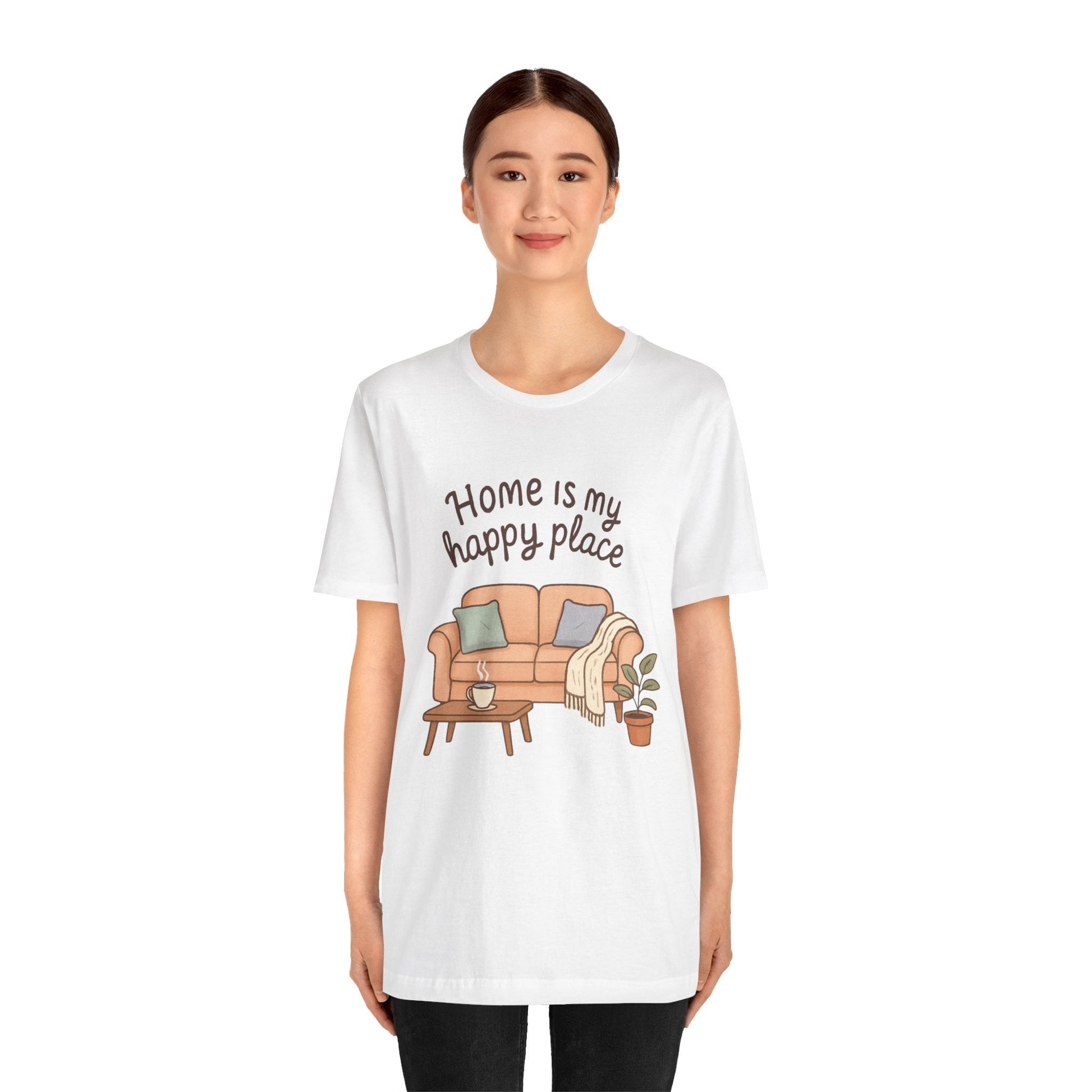 T-Shirt - Home is my Happy Place - Unisex Jersey Short Sleeve Tee Boho Wear