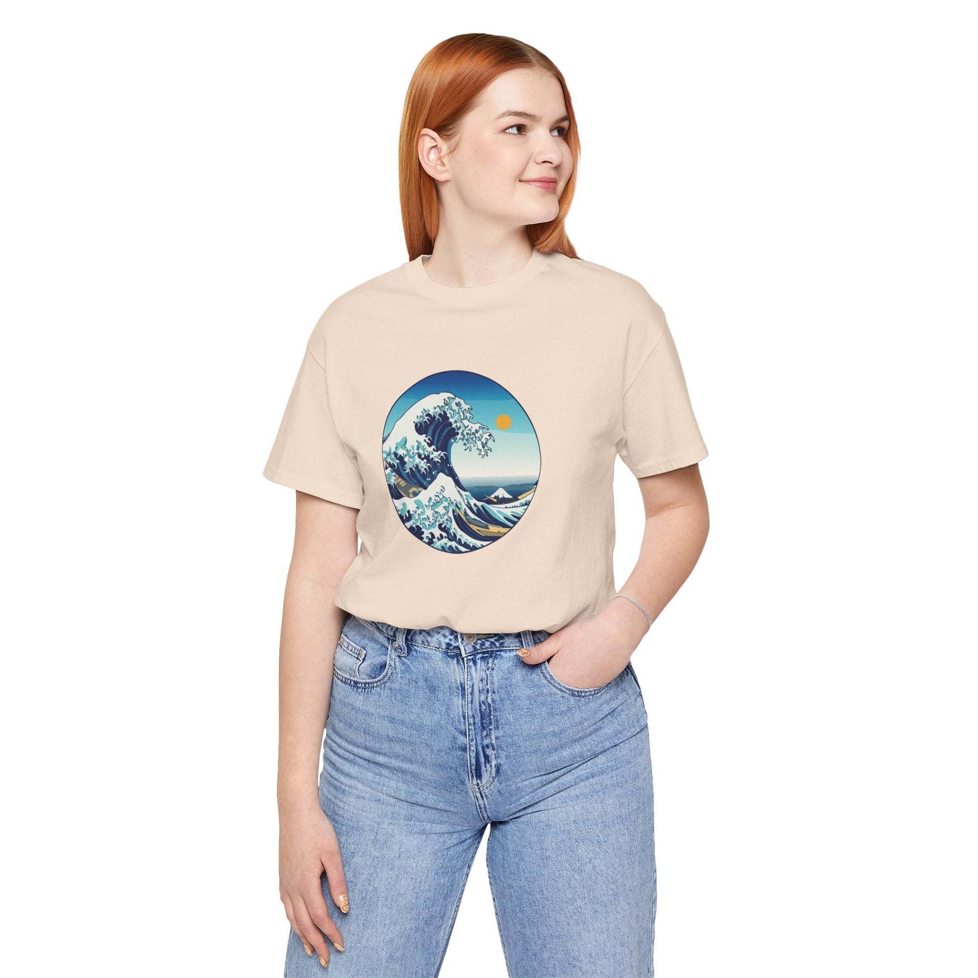 Ocean Wave Graphic Tee - Perfect for Beach Lovers, Summer Vibes, Casual Outfits, Gift for Surfers, Eco-Friendly Fashion Printify