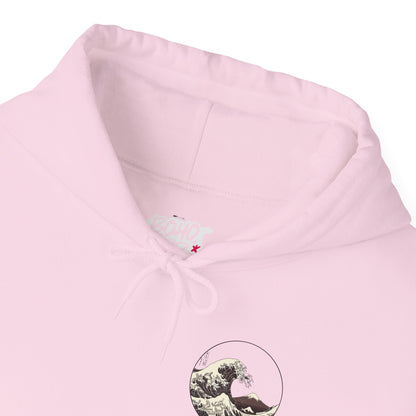 Ocean Wave Graphic Hoodie, Unisex Sweatshirt Gift, Beach Lover Apparel, Cozy Layering, Nature-Inspired Gift Printify