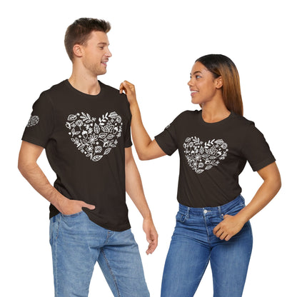 Floral Heart Tee Printify
