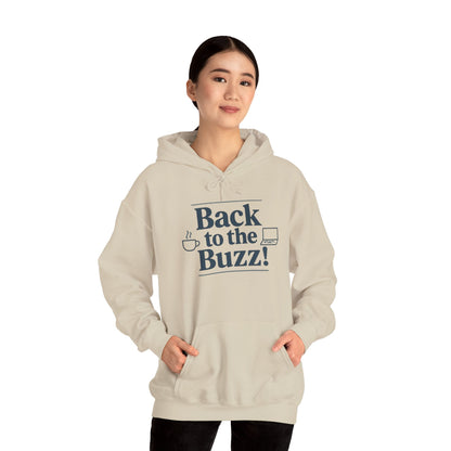 Hooded Sweatshirt - 'back to the buzz' Design Printify