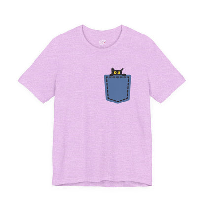 Cat Pocket Tee Boho Wear