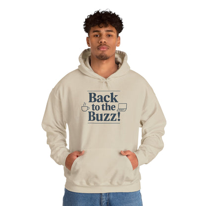Hooded Sweatshirt - 'back to the buzz' Design Printify