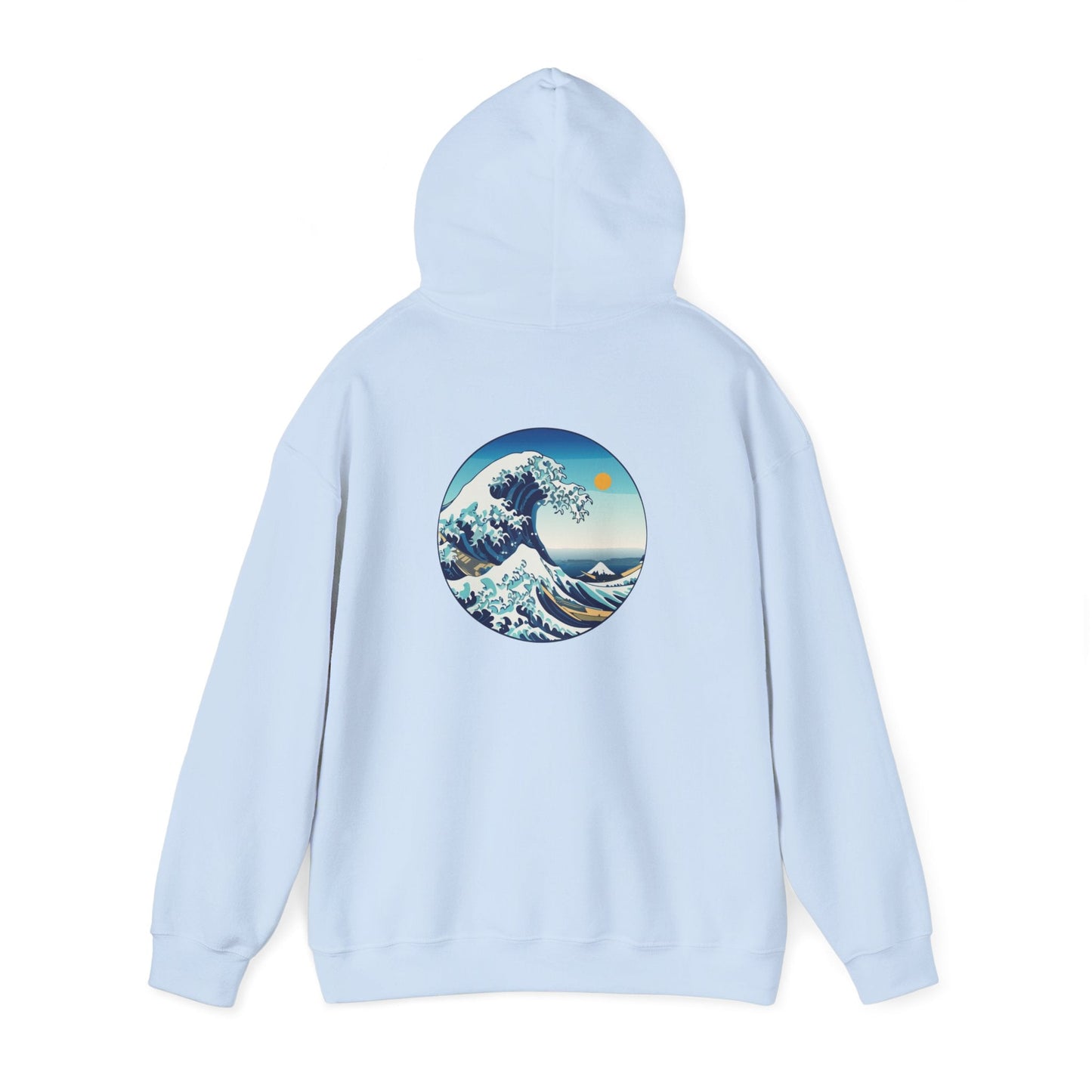Ocean Wave Graphic Hoodie, Cozy Unisex Sweatshirt, Nature Lover Gift, Beach Vibes Apparel, Art-Inspired Clothing Boho Wear