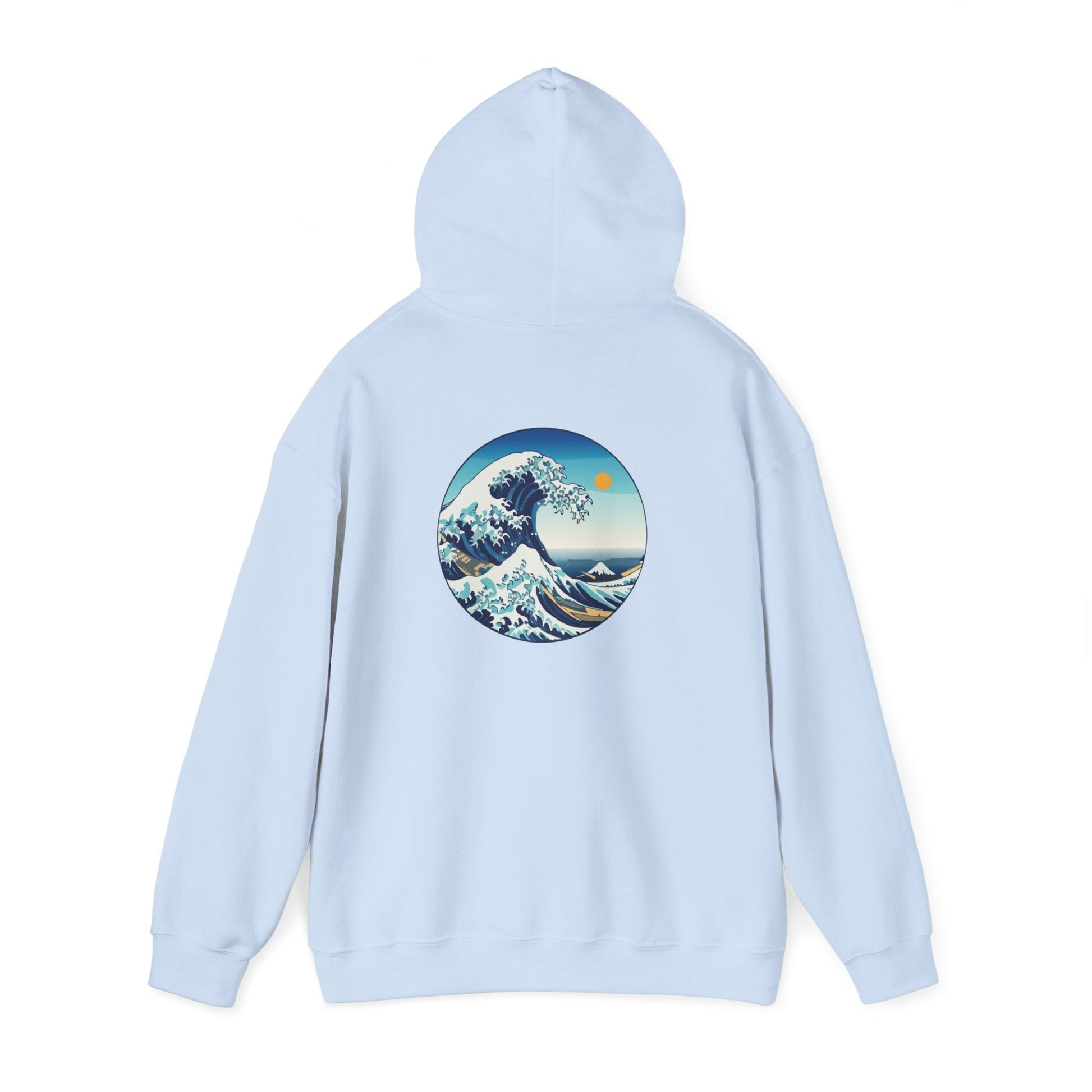 Ocean Wave Graphic Hoodie, Cozy Unisex Sweatshirt, Nature Lover Gift, Beach Vibes Apparel, Art-Inspired Clothing Boho Wear