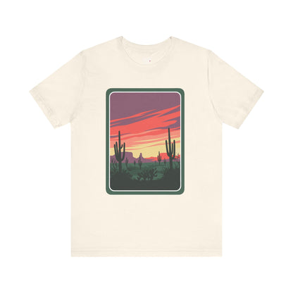 Desert Sunset Tee | Boho Style, Unisex Short Sleeve Shirt, Nature Lover Gift, Adventure Apparel, Outdoor Exploration Clothing Printify