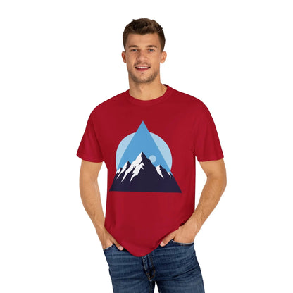 Mountain Adventure Unisex Garment-Dyed T-shirt | Nature Lover Shirt, Outdoor Gift, Hiking Tee, Graphic Tee, Travel Apparel Boho Wear