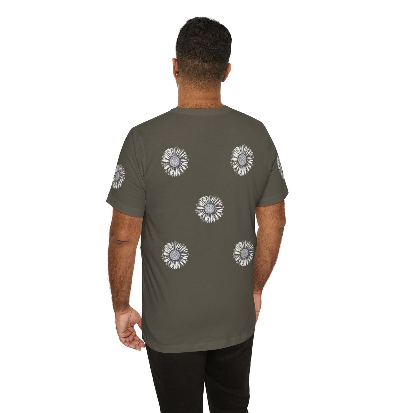 Boho Blue Mandala Tee Printify