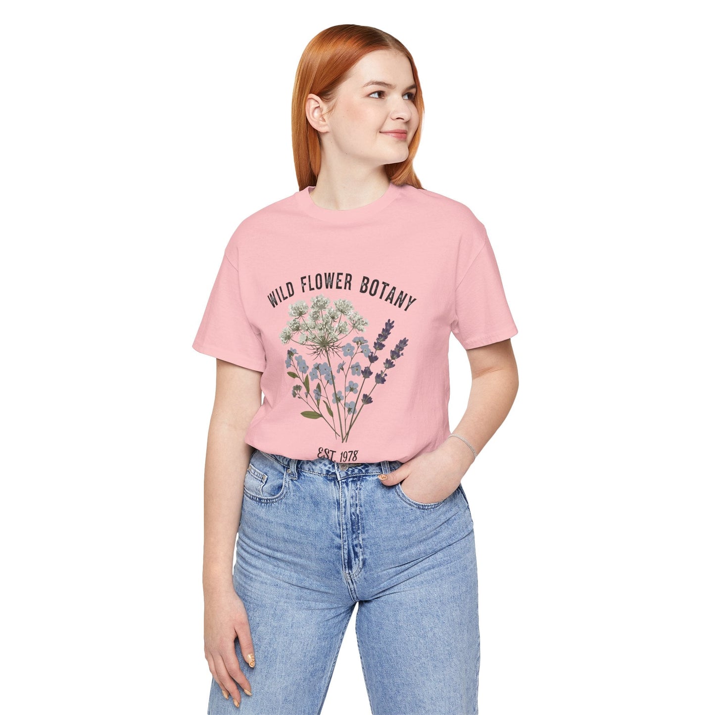 Wild Flower Botany Unisex Tee - Nature-Inspired Floral Shirt Boho Wear