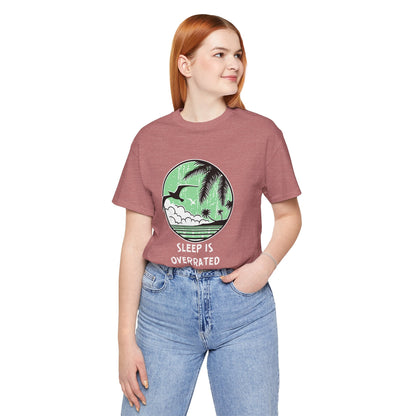 Sleepy Days Unisex Tee: Beach Lovers Printify