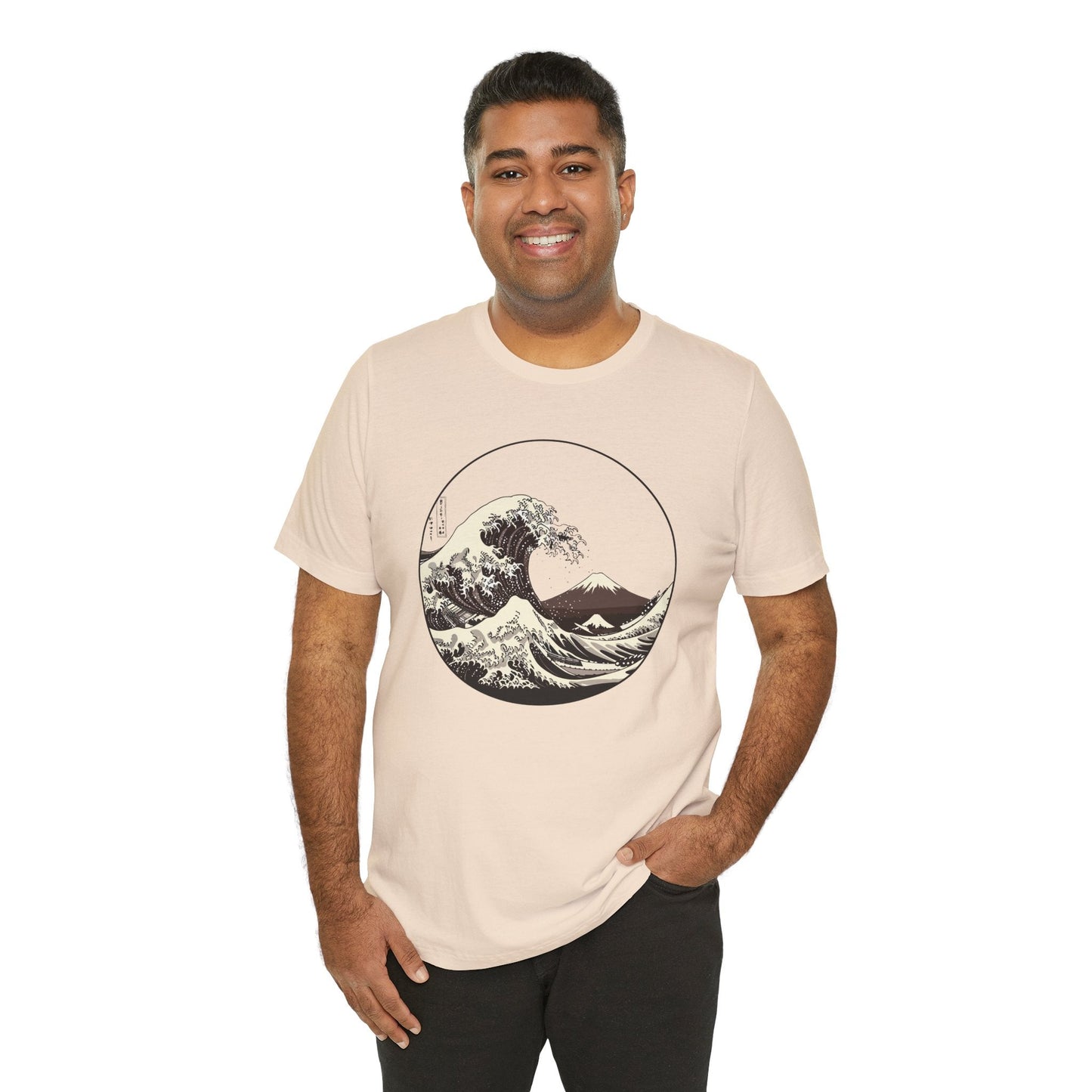 Ocean Wave Graphic Tee | Cool Casual Wear, Beach Lover Gift, Art Inspired Shirt, Summer Attire, Gift for Him/Her Printify