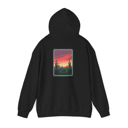 Desert Sunset Hoodie - Cozy Unisex Sweatshirt for Outdoor Lovers, Perfect for Gifts, Travel, Camping, and Relaxation Printify