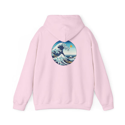 Ocean Wave Graphic Hoodie, Cozy Unisex Sweatshirt, Nature Lover Gift, Beach Vibes Apparel, Art-Inspired Clothing Boho Wear
