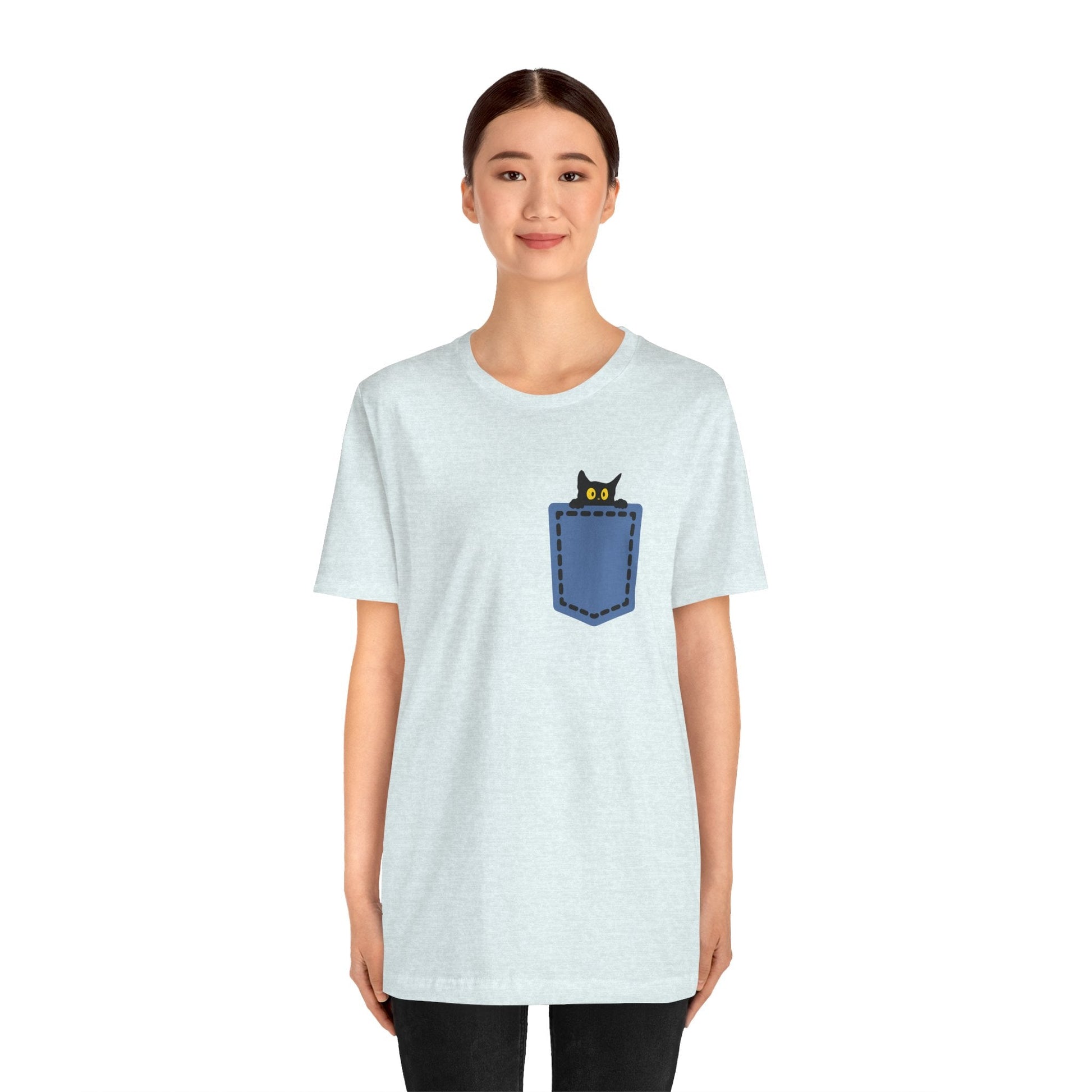 Cat Pocket Tee Boho Wear