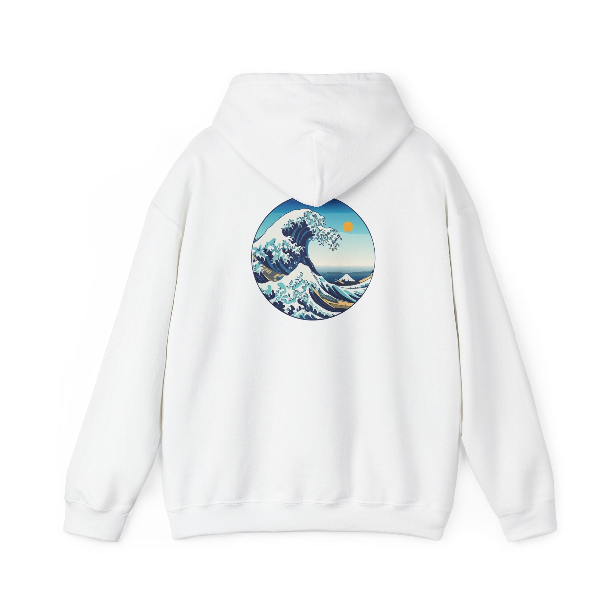 Ocean Wave Graphic Hoodie, Cozy Unisex Sweatshirt, Nature Lover Gift, Beach Vibes Apparel, Art-Inspired Clothing Printify