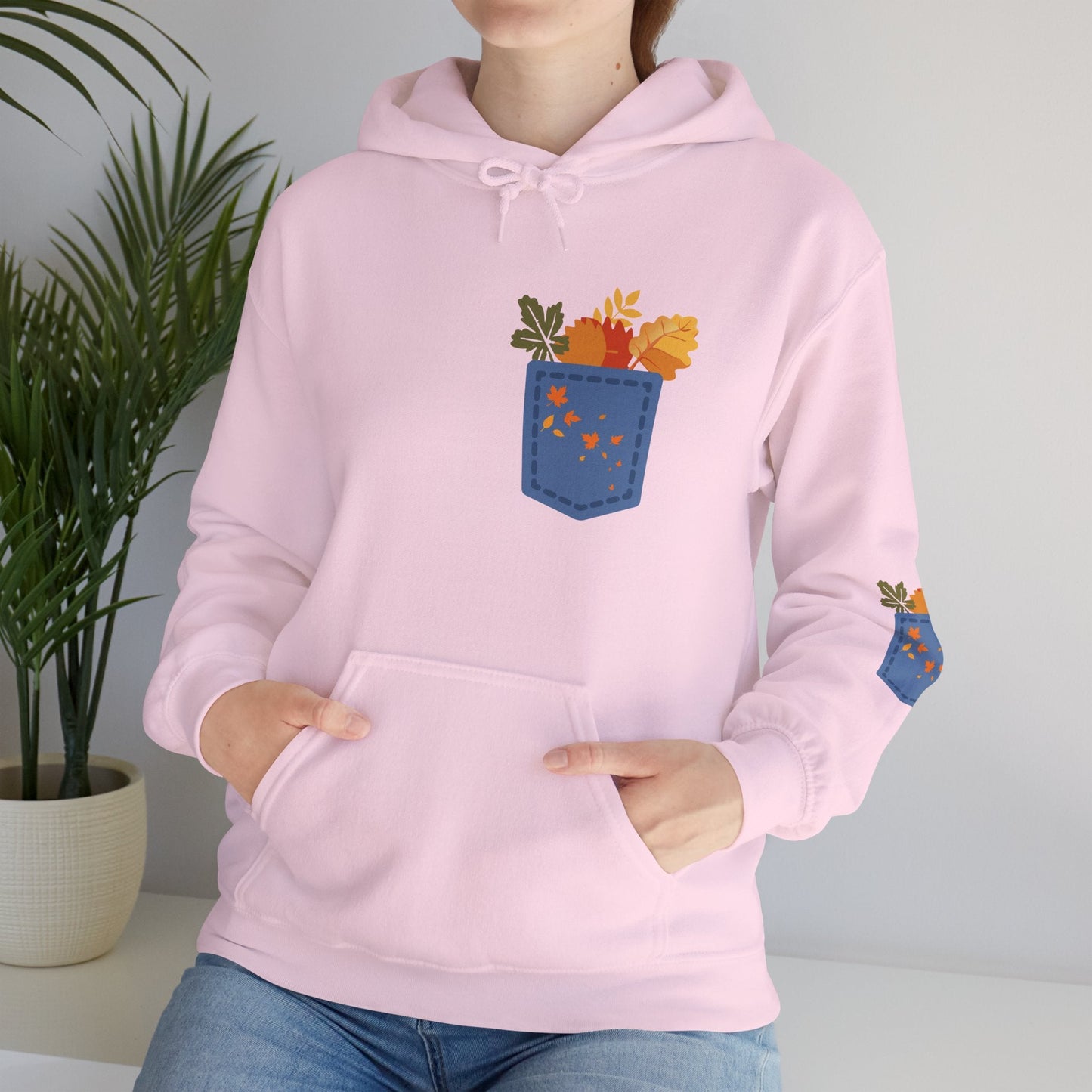 Floral Pocket Hoodie - Cozy Unisex Sweatshirt for Gardening Lovers Boho Wear