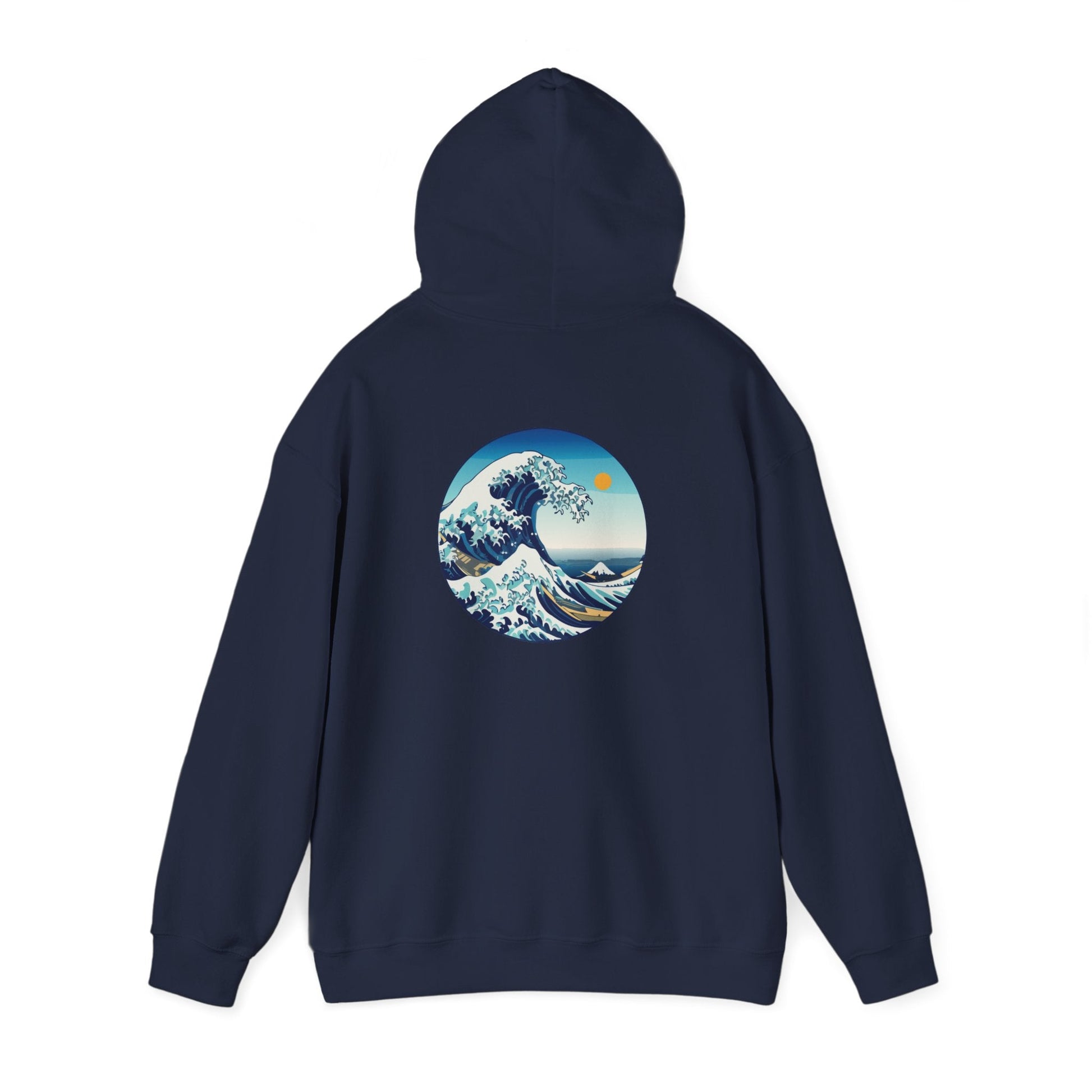 Ocean Wave Graphic Hoodie, Cozy Unisex Sweatshirt, Nature Lover Gift, Beach Vibes Apparel, Art-Inspired Clothing Boho Wear