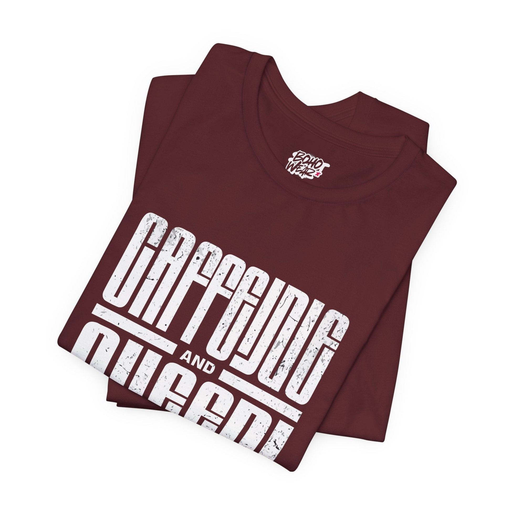 T-Shirt for Coffee Lovers - Caffeine Queen Design Boho Wear