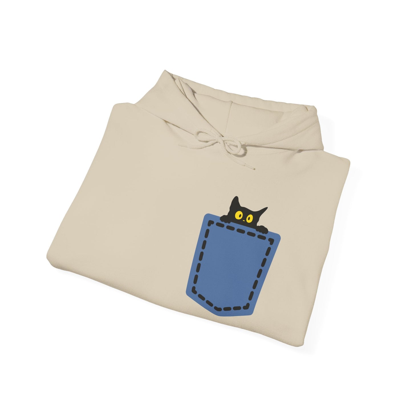 Cat Pocket Hoodie | Cute Cat Lover Gift, Unisex Printify