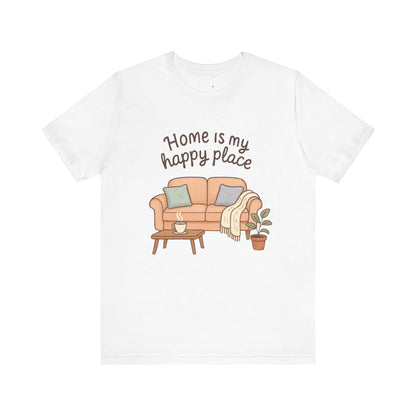 T-Shirt - Home is my Happy Place - Unisex Jersey Short Sleeve Tee Printify