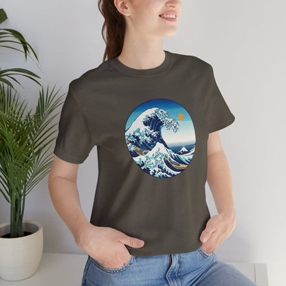 Ocean Wave Graphic Tee - Perfect for Beach Lovers, Summer Vibes, Casual Outfits, Gift for Surfers, Eco-Friendly Fashion Printify