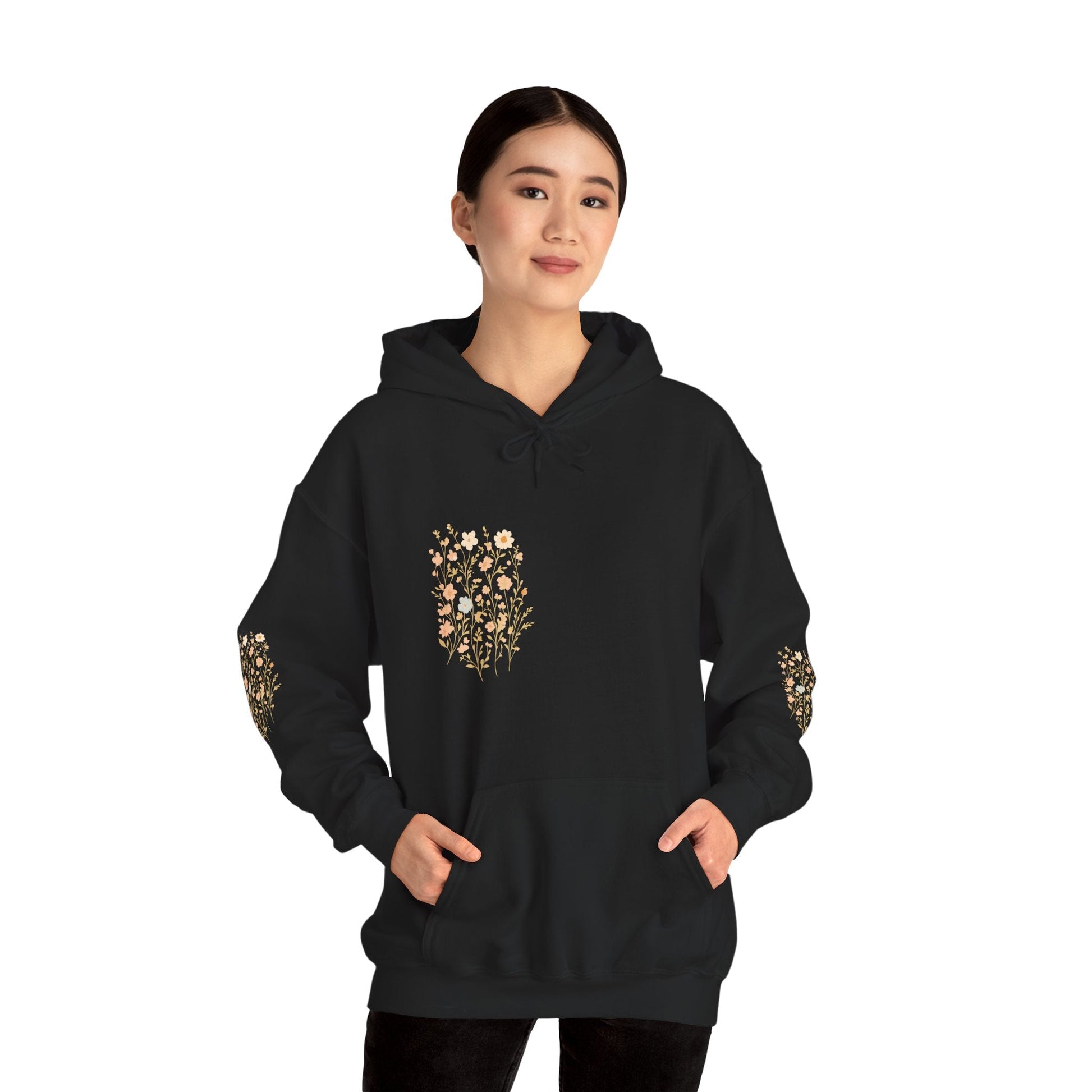 Hooded Sweatshirt - Wildflower Harmony Printify