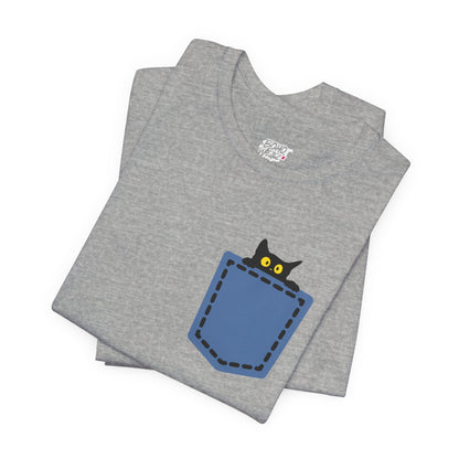 Cat Pocket Tee Boho Wear