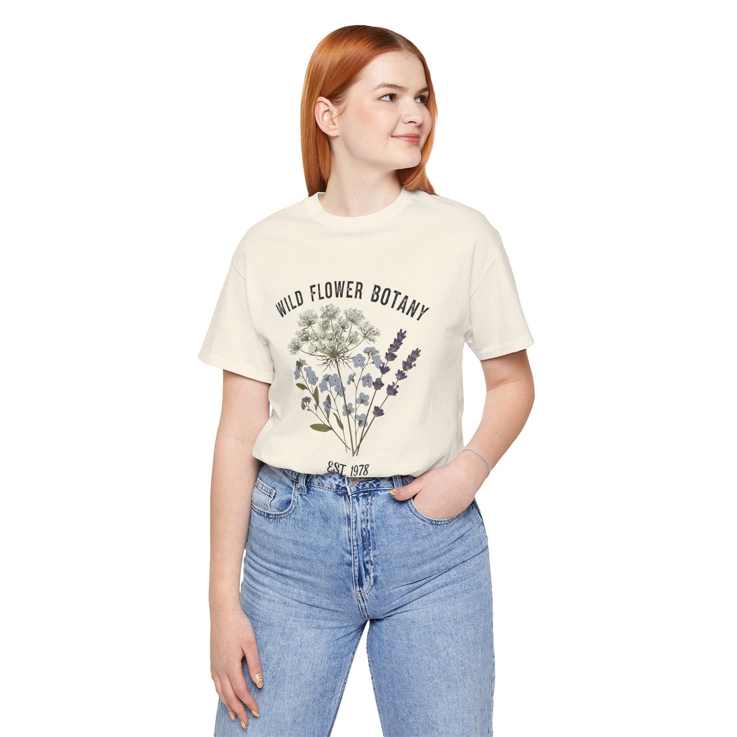 Wild Flower Botany Unisex Tee - Nature-Inspired Floral Shirt Printify