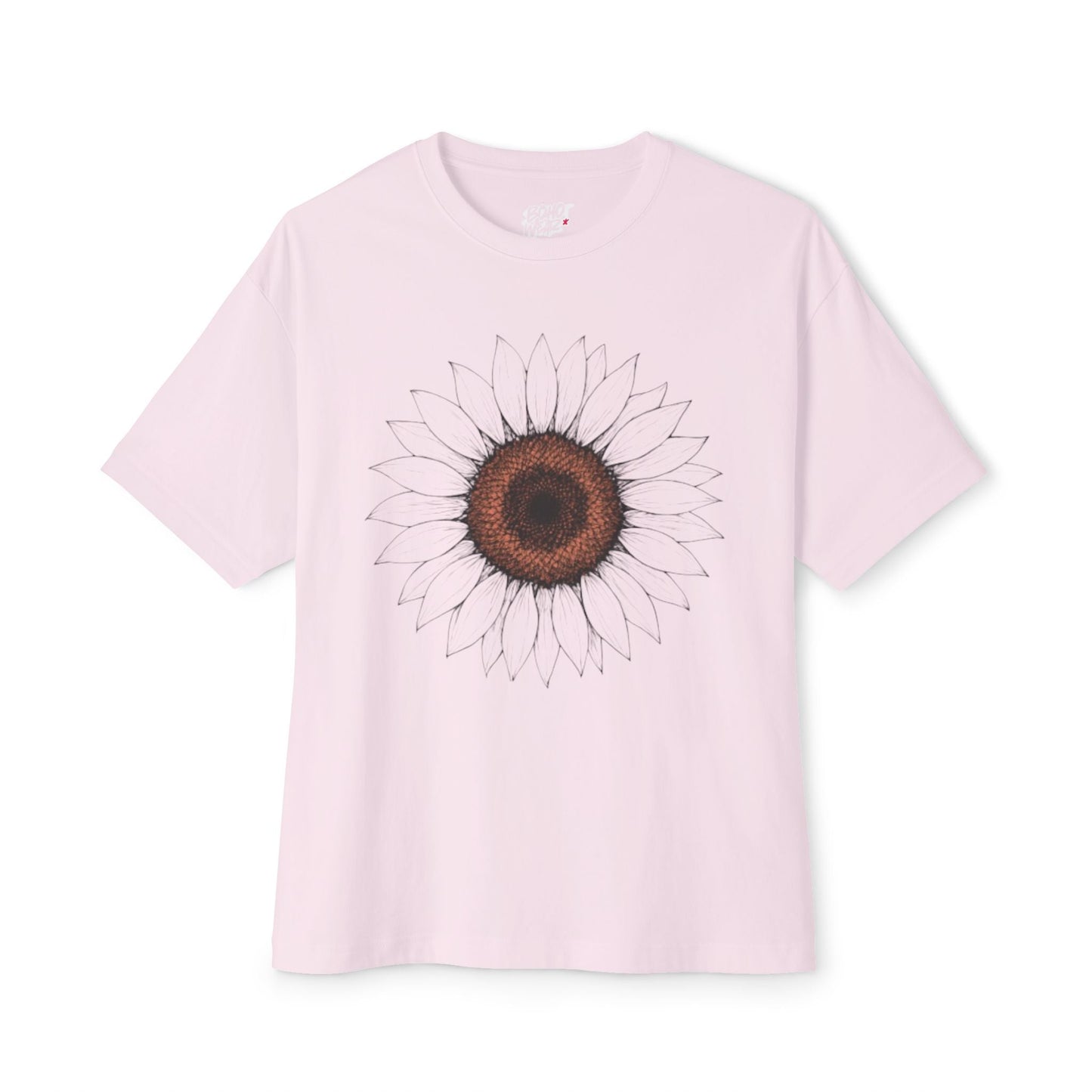 Sunflower Boho Oversized Tee - Funny Unisex T-Shirt Printify