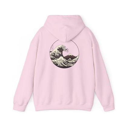 Ocean Wave Graphic Hoodie, Unisex Sweatshirt Gift, Beach Lover Apparel, Cozy Layering, Nature-Inspired Gift Printify