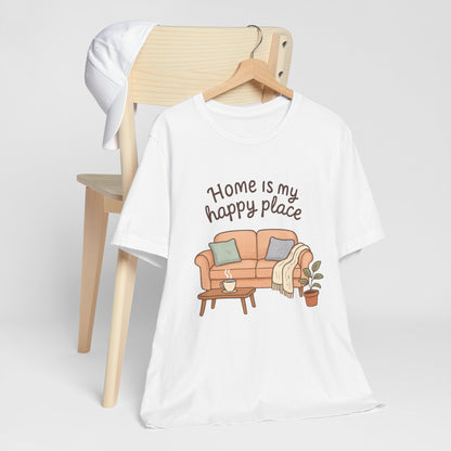 T-Shirt - Home is my Happy Place - Unisex Jersey Short Sleeve Tee Boho Wear