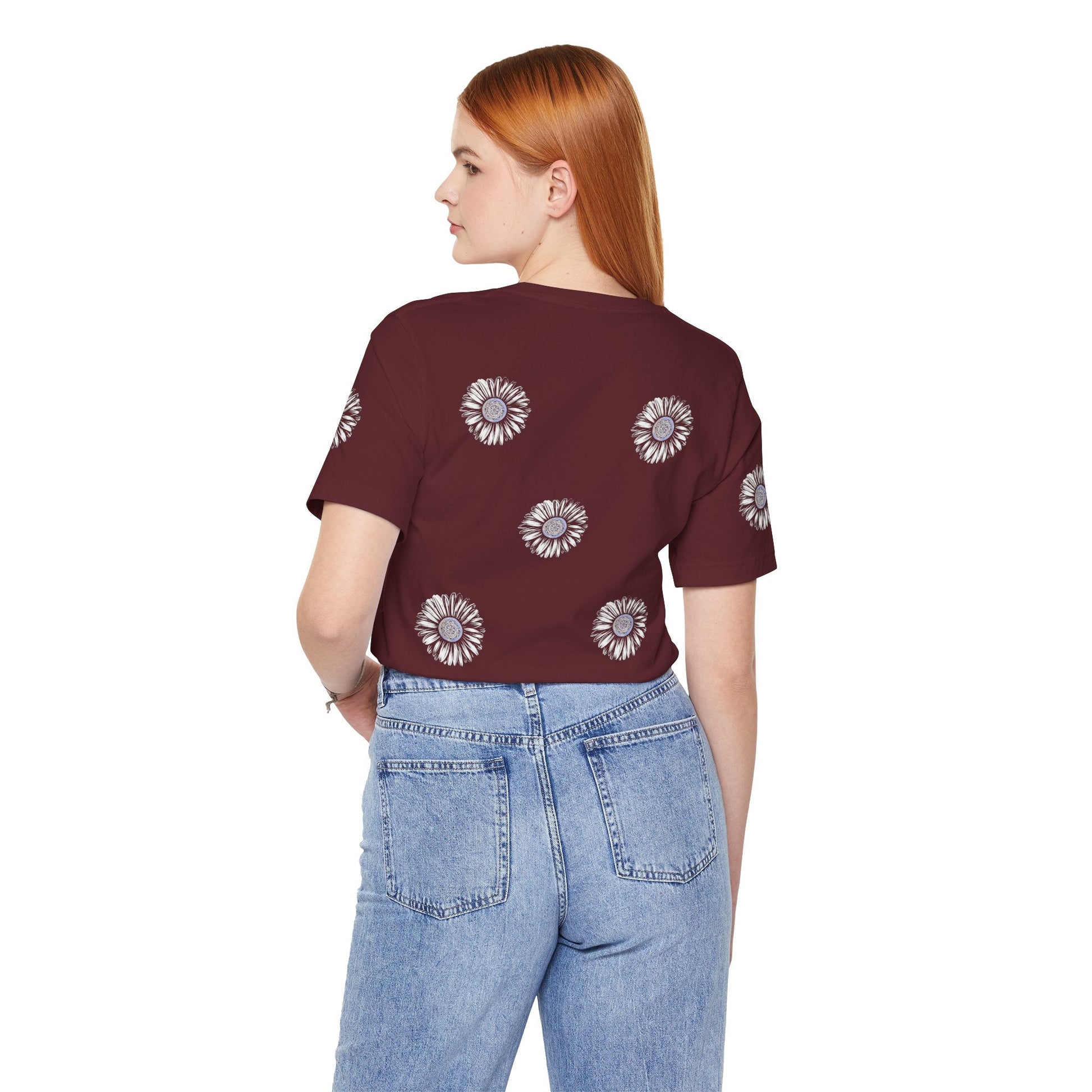 Boho Blue Mandala Tee Boho Wear