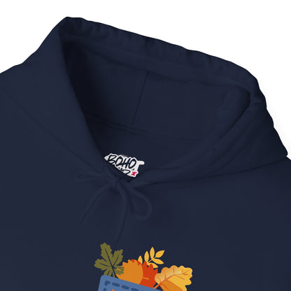 Floral Pocket Hoodie - Cozy Unisex Sweatshirt for Gardening Lovers Boho Wear