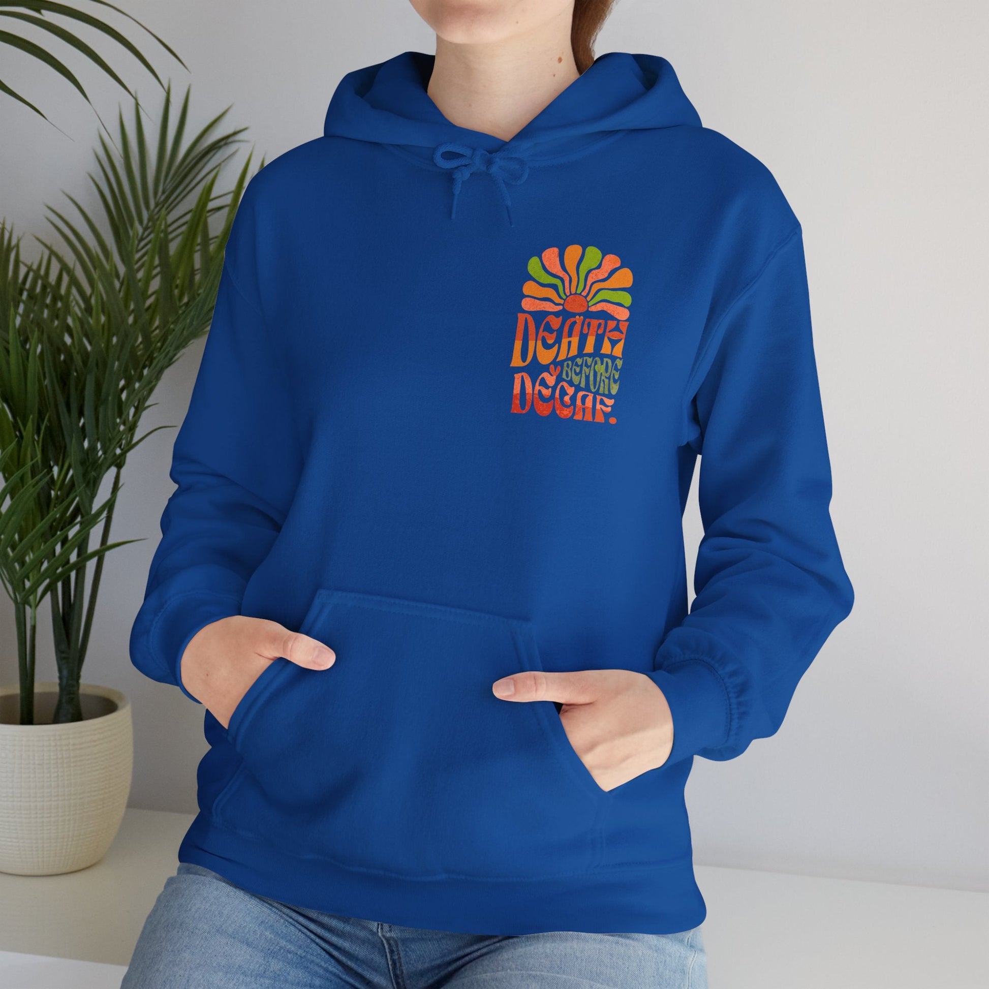 Colorful Retro Hoodie - Perfect for Cozy Days and Celebrations Printify