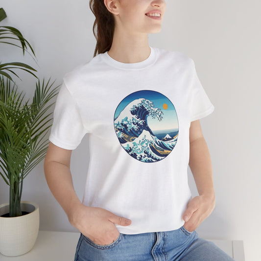 Ocean Wave Graphic Tee - Perfect for Beach Lovers, Summer Vibes, Casual Outfits, Gift for Surfers, Eco-Friendly Fashion Printify