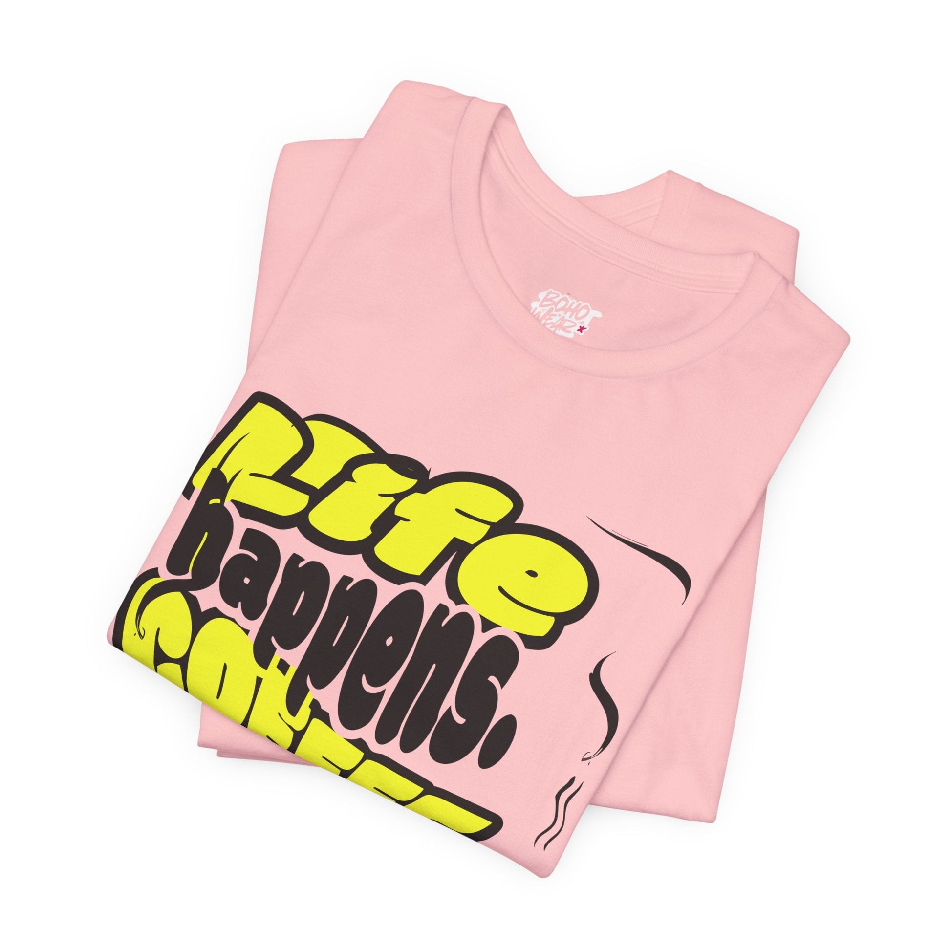 Coffee Lover T-Shirt - Life happens Coffee helps Boho Wear