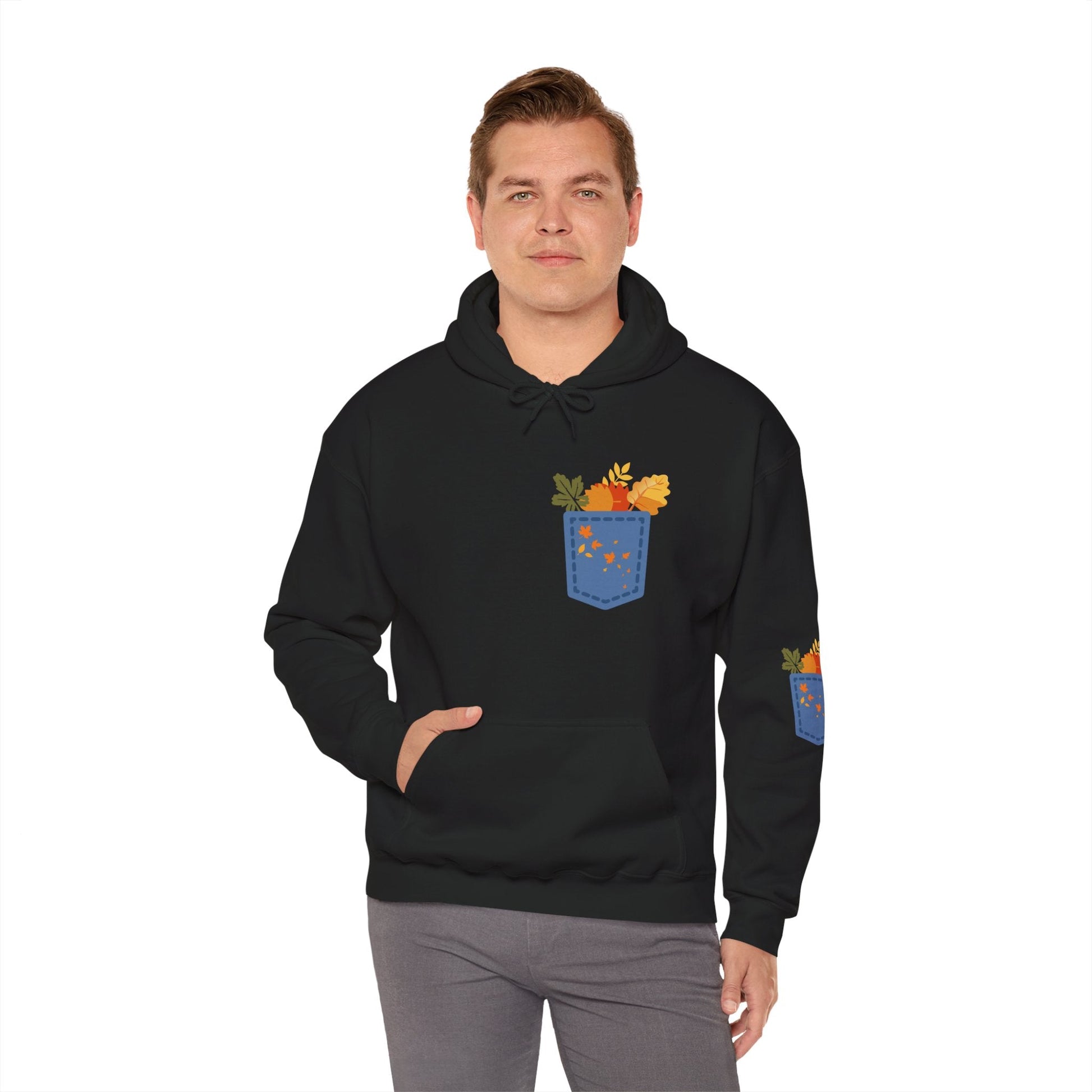 Floral Pocket Hoodie - Cozy Unisex Sweatshirt for Gardening Lovers Boho Wear