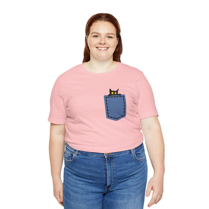 Cat Pocket Tee Boho Wear