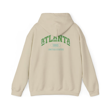 Atlanta Vintage Hooded Sweatshirt - Cozy Casual Wear for Every Occasion, Unisex Sweatshirt, Retro Hoodie, Gift for Atlanta Fans Boho Wear