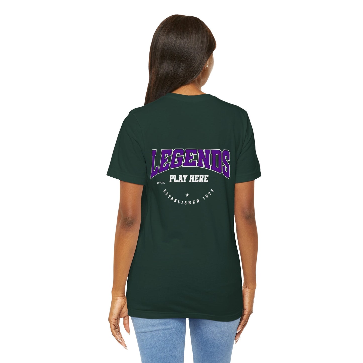 Legends Play Here Tee, Casual Unisex T-Shirt, Gift for Gamers, Birthday, Sports Fan Apparel, Comfortable Everyday Wear Boho Wear