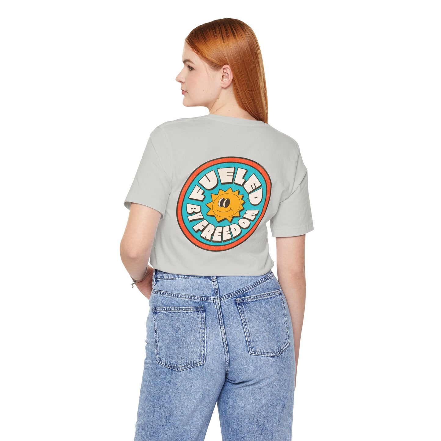 T-Shirt Fueled by Freedom Graphic Tee Printify