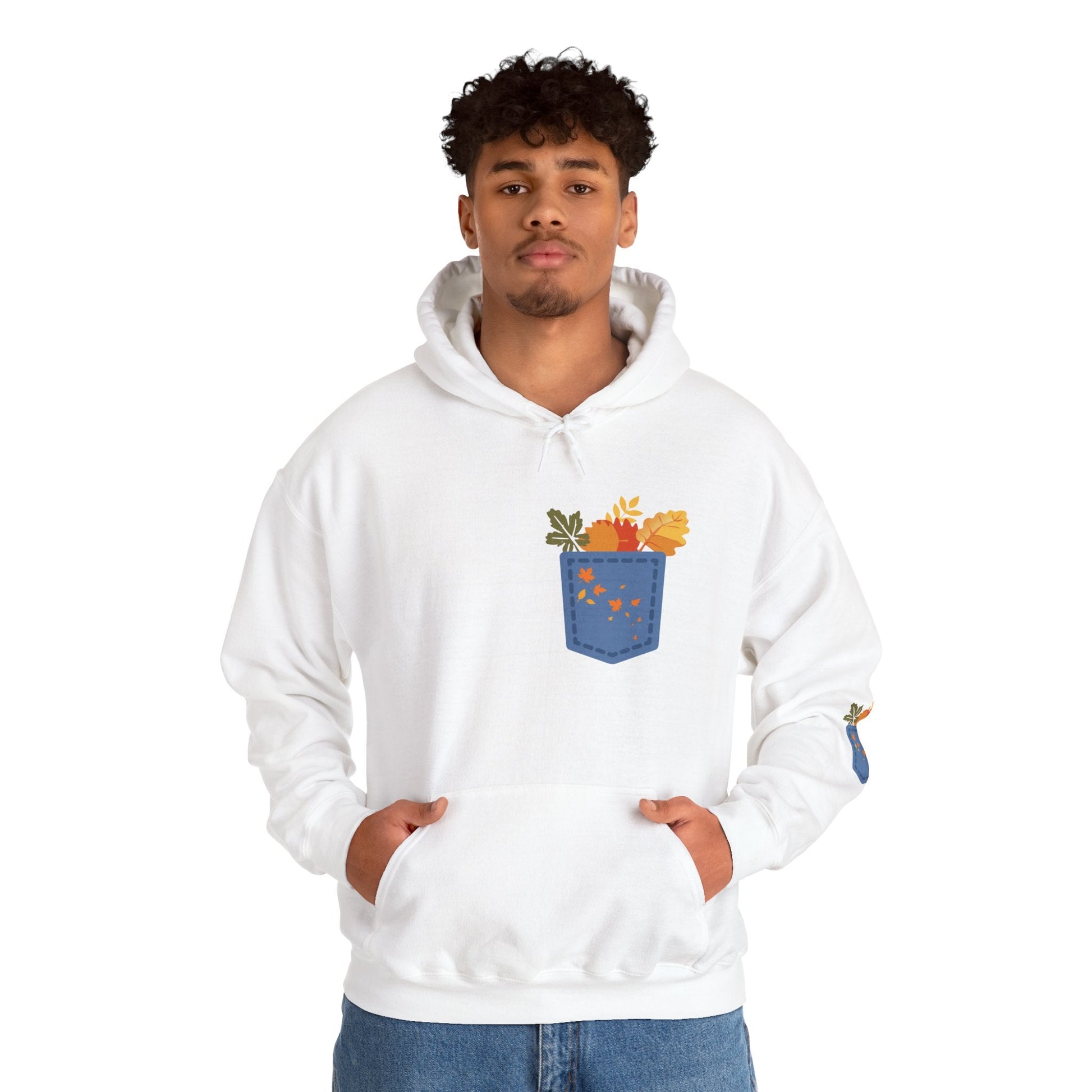 Floral Pocket Hoodie - Cozy Unisex Sweatshirt for Gardening Lovers Boho Wear
