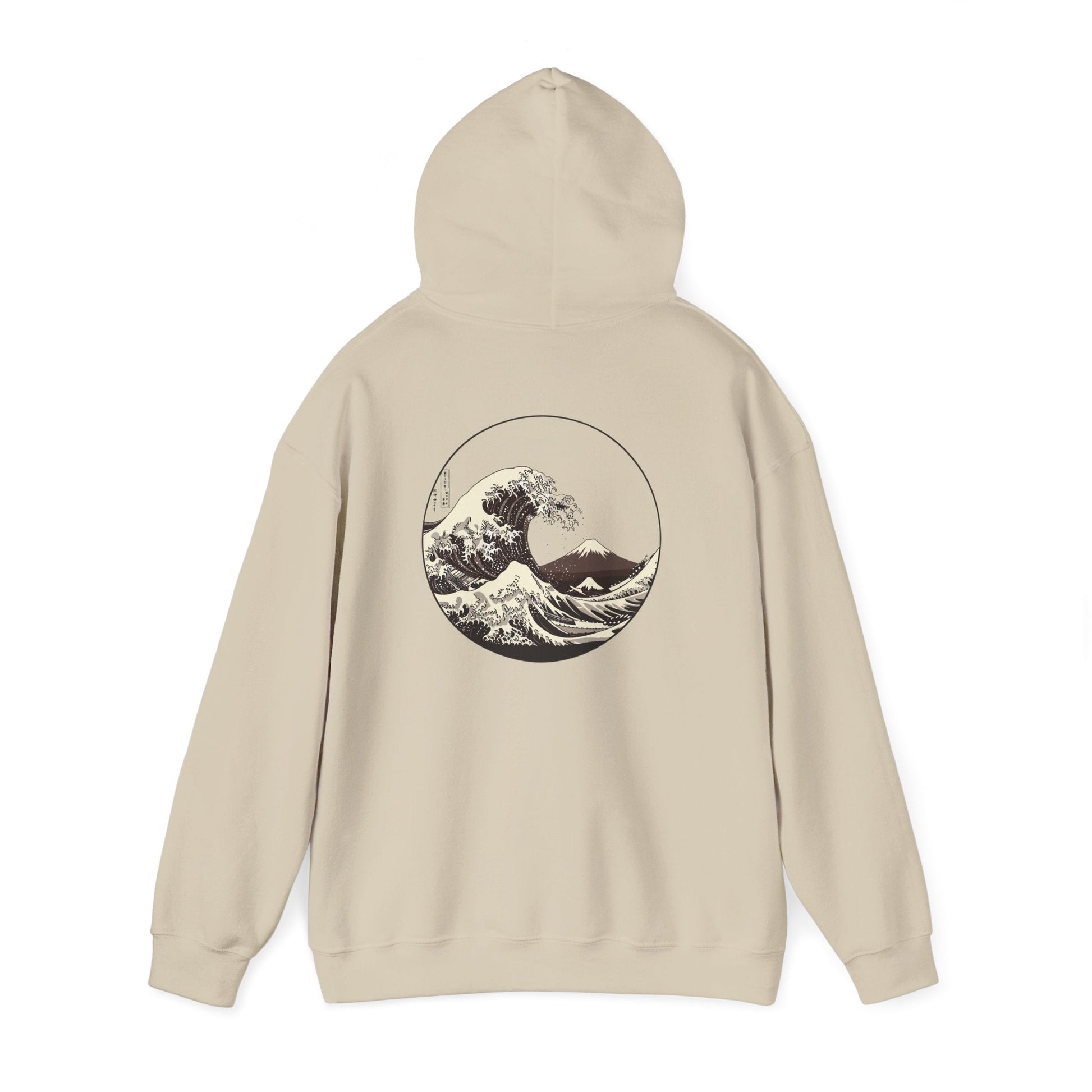 Ocean Wave Graphic Hoodie, Unisex Sweatshirt Gift, Beach Lover Apparel, Cozy Layering, Nature-Inspired Gift Printify